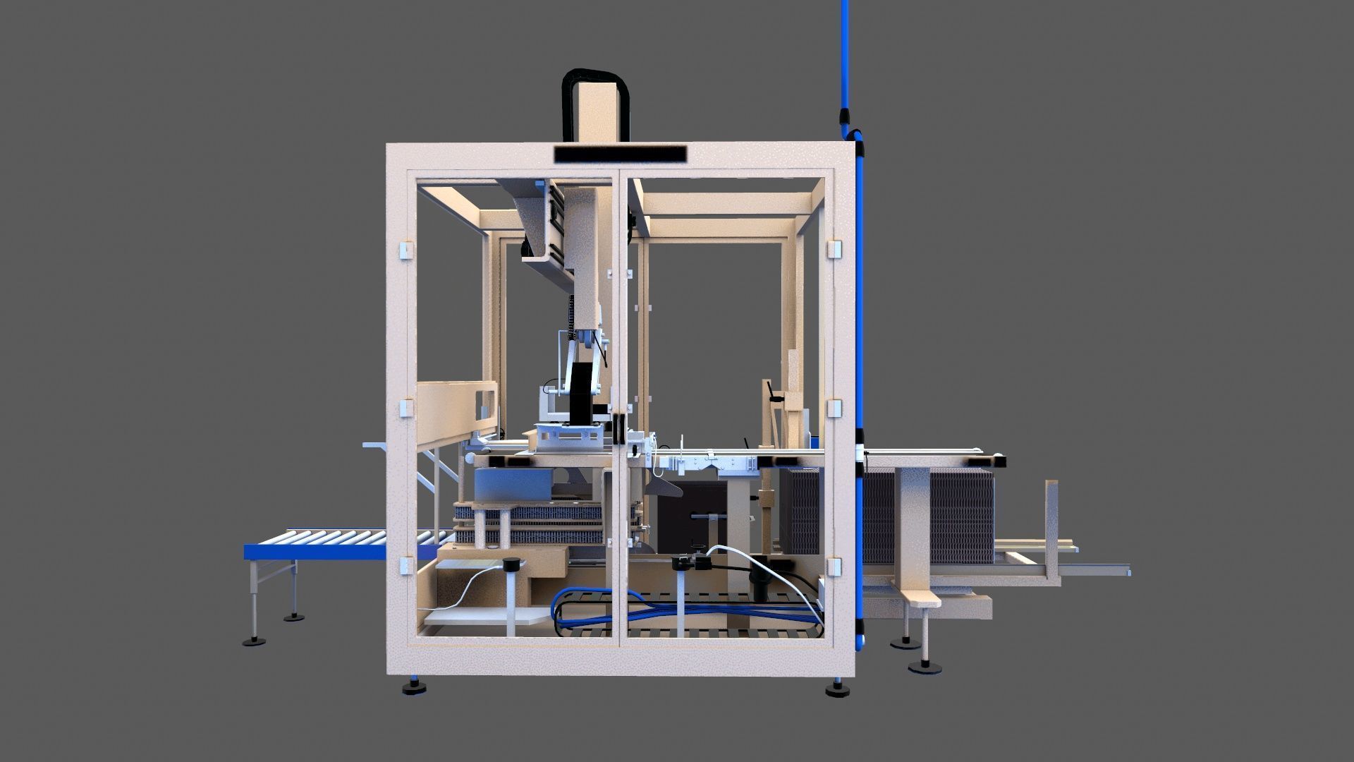 Case Packer Machine Low-poly 3D model_6