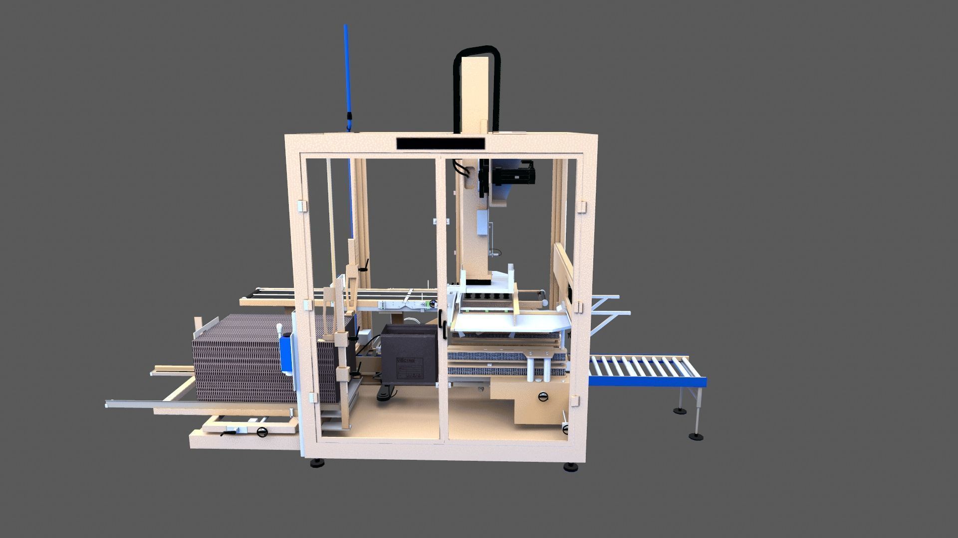Case Packer Machine Low-poly 3D model_12