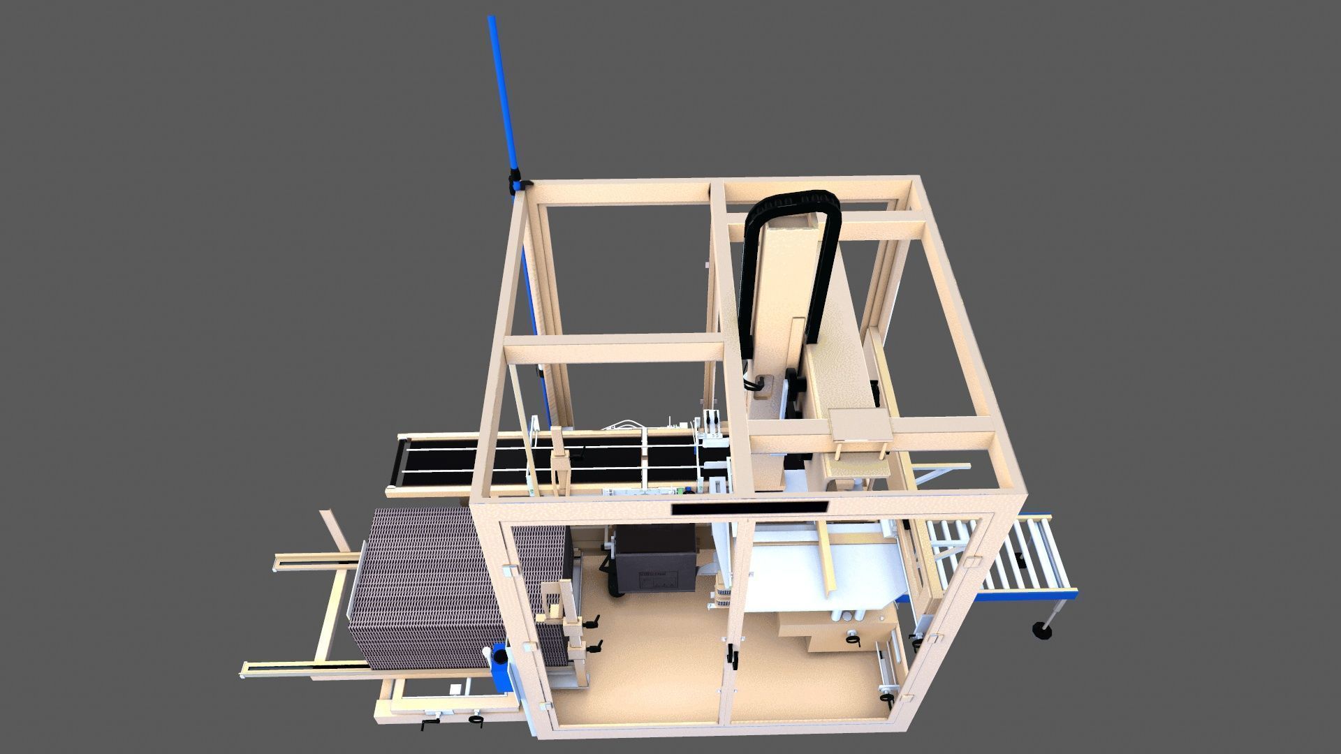 Case Packer Machine Low-poly 3D model_3