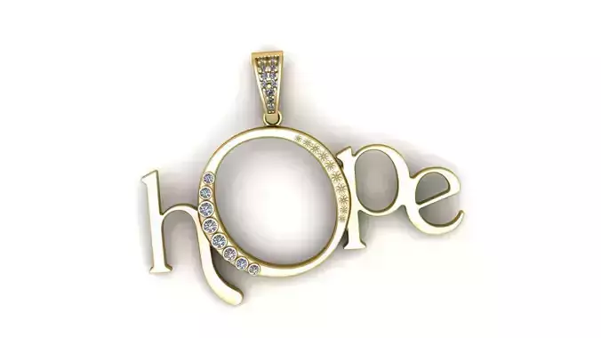 JOY ALPHABET PENDANT 3D PRINTABLE MODEL 3D print model