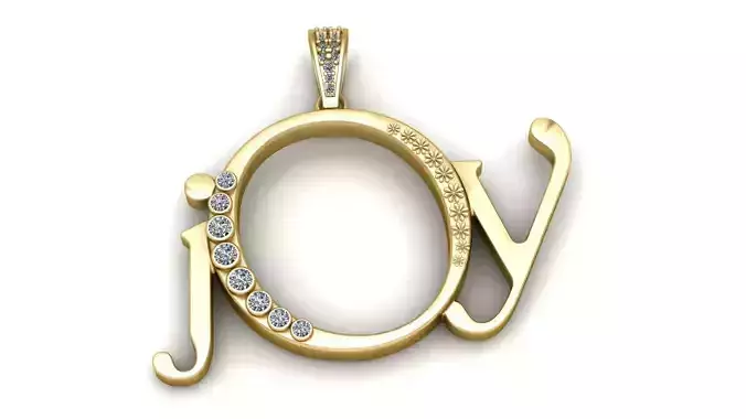 LOVE ALPHABET PENDANT 3D PRINTABLE MODEL 