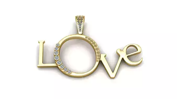 SOUL ALPHABET PENDANT 3D PRINTABLE MODEL 