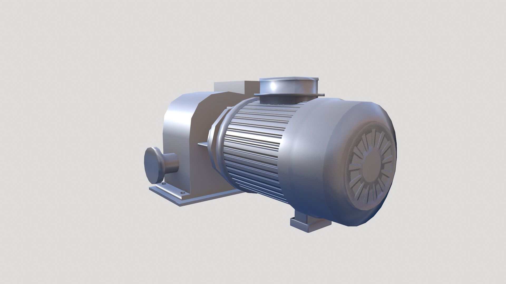 Motor Lowpoly Low-poly 3D model_2
