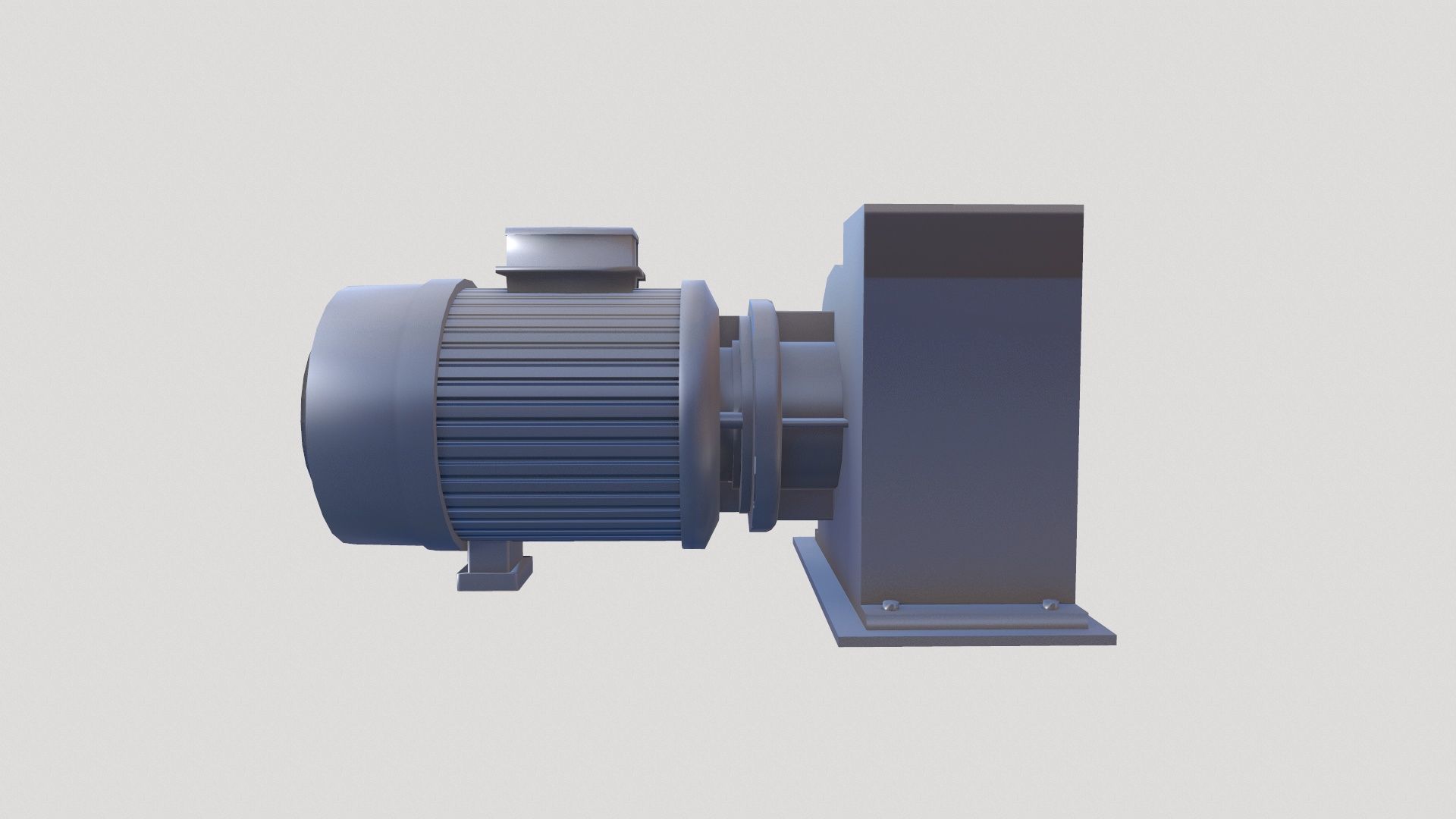 Motor Lowpoly Low-poly 3D model_4