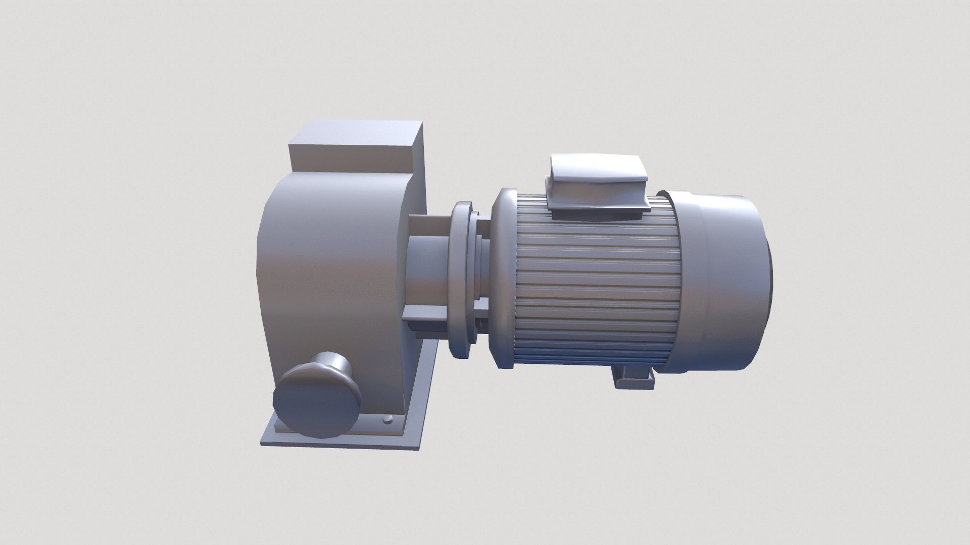 Motor Lowpoly Low-poly 3D model_6