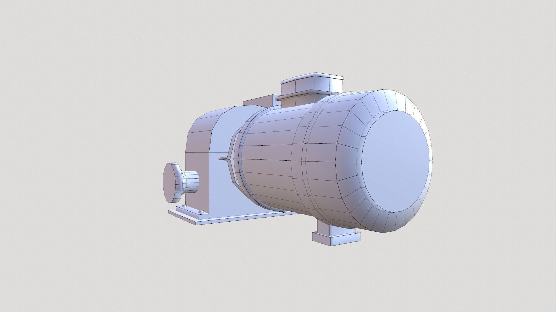 Motor Lowpoly Low-poly 3D model_8