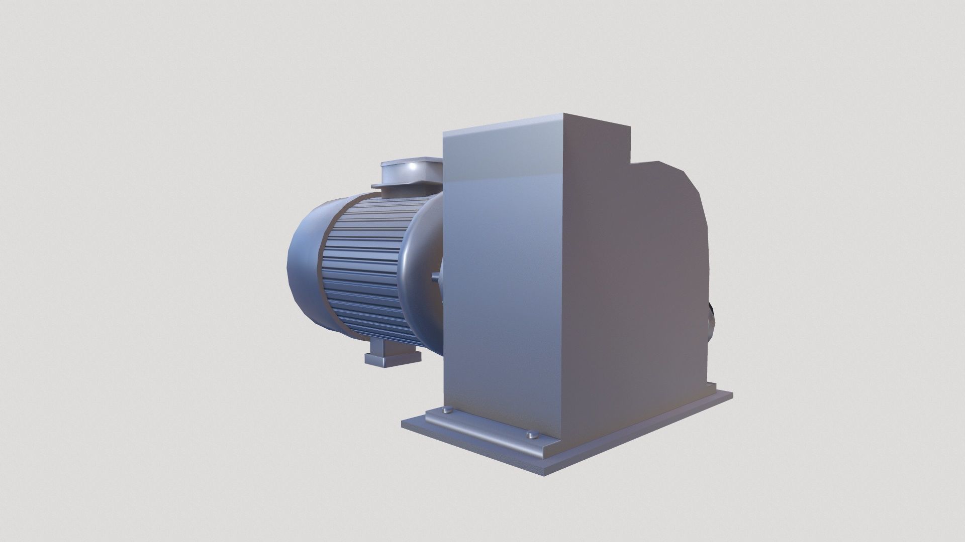 Motor Lowpoly Low-poly 3D model_5