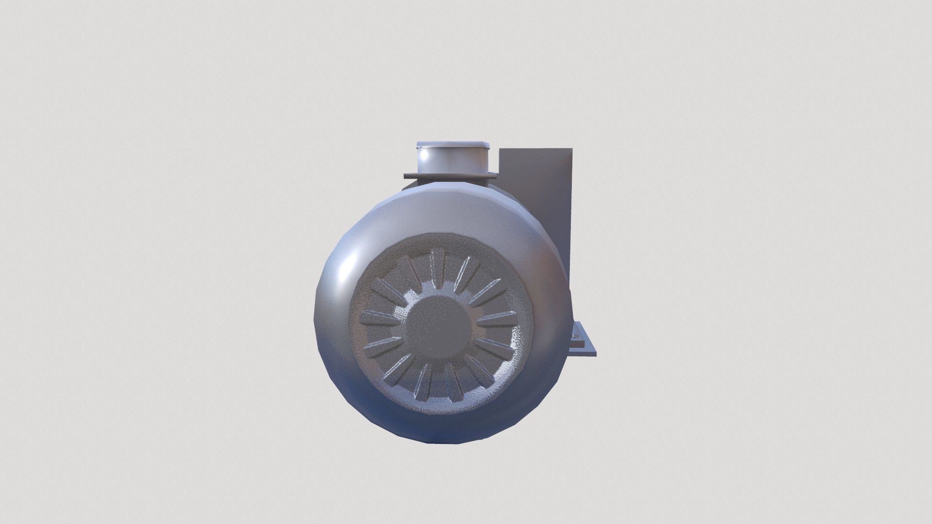 Motor Lowpoly Low-poly 3D model_3