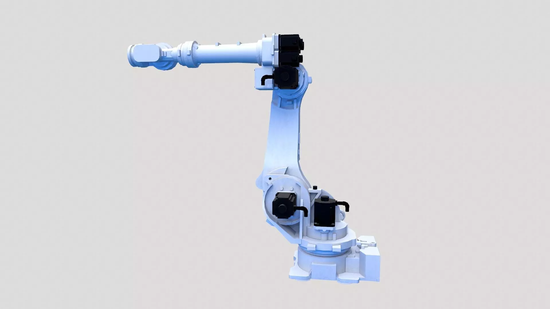 Robotic Arm Low-poly 3D model_0