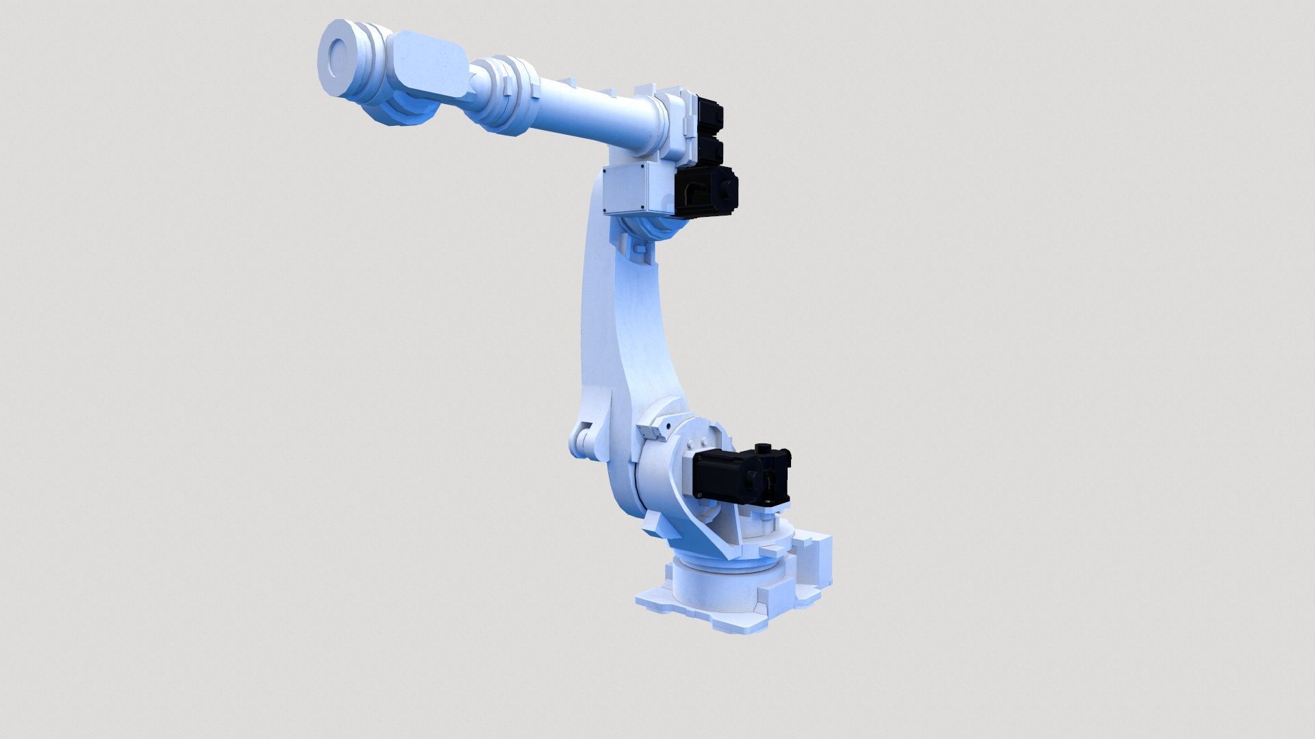 Robotic Arm Low-poly 3D model_2