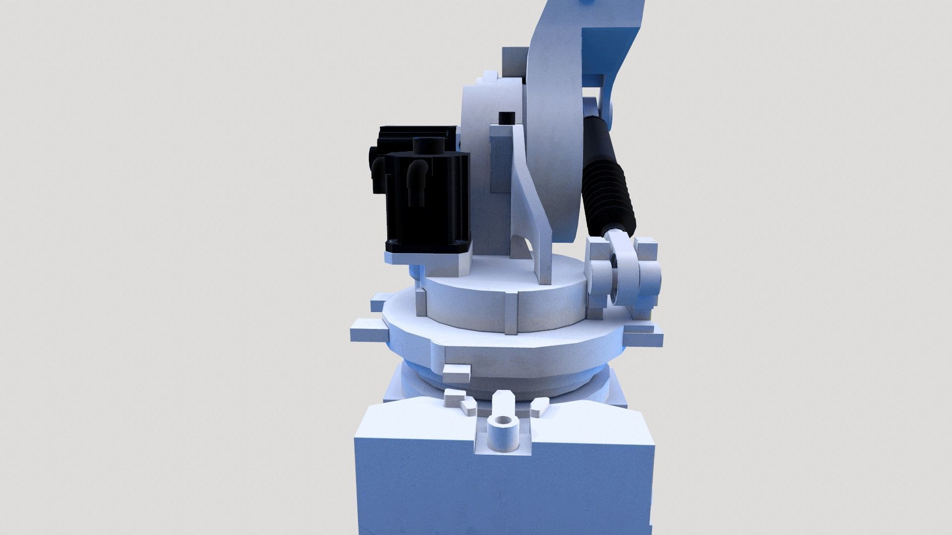 Robotic Arm Low-poly 3D model_5
