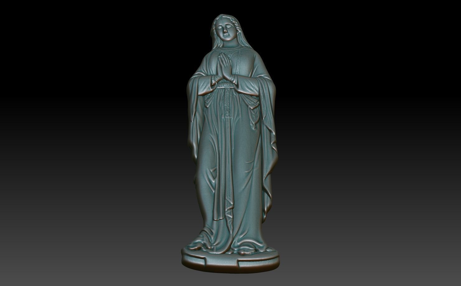 Mary Pray basrelief 241220 3D print model_4