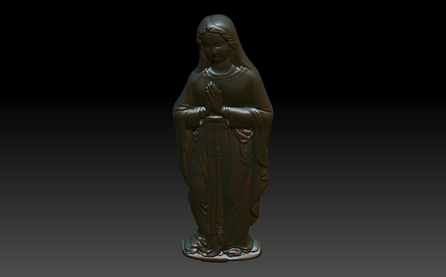 Mary Pray basrelief 241220 3D print model_3