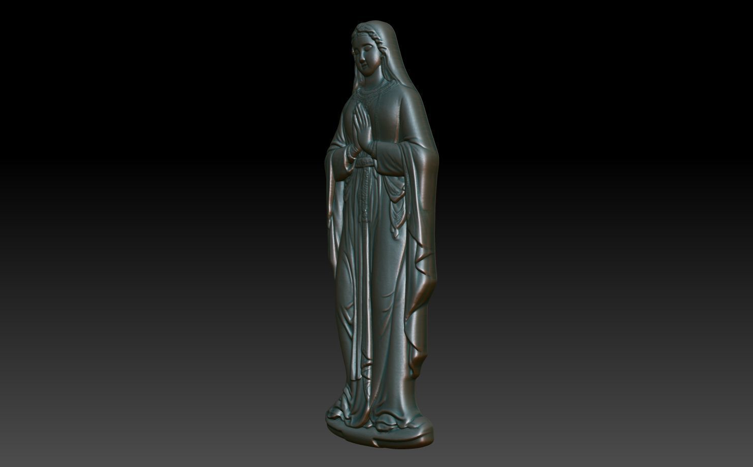 Mary Pray basrelief 241220 3D print model_1