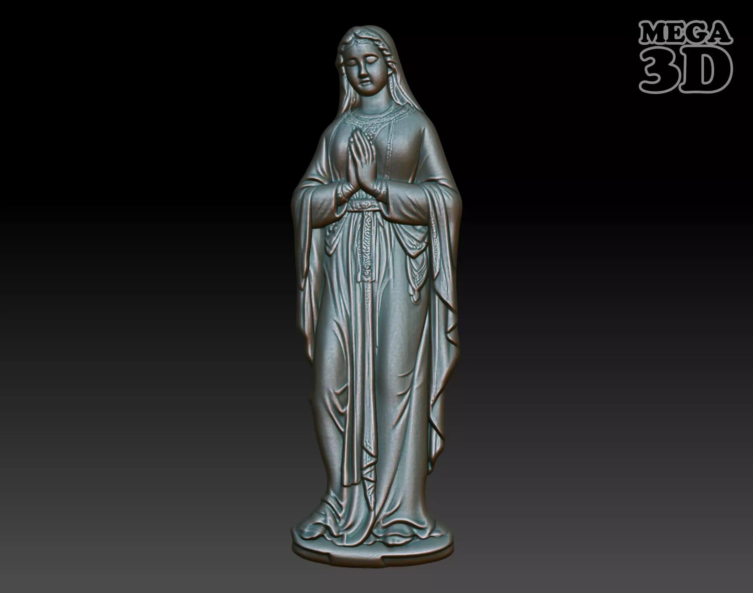 Mary Pray basrelief 241220 3D print model_0