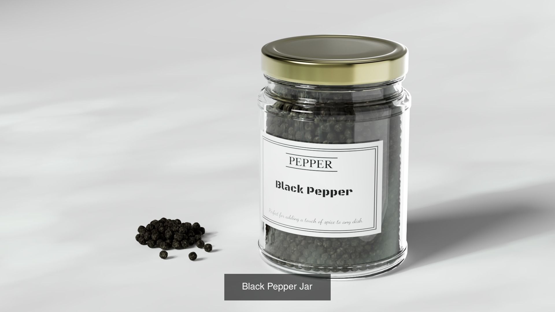 Pepper Jar set 3D Model Collection_2