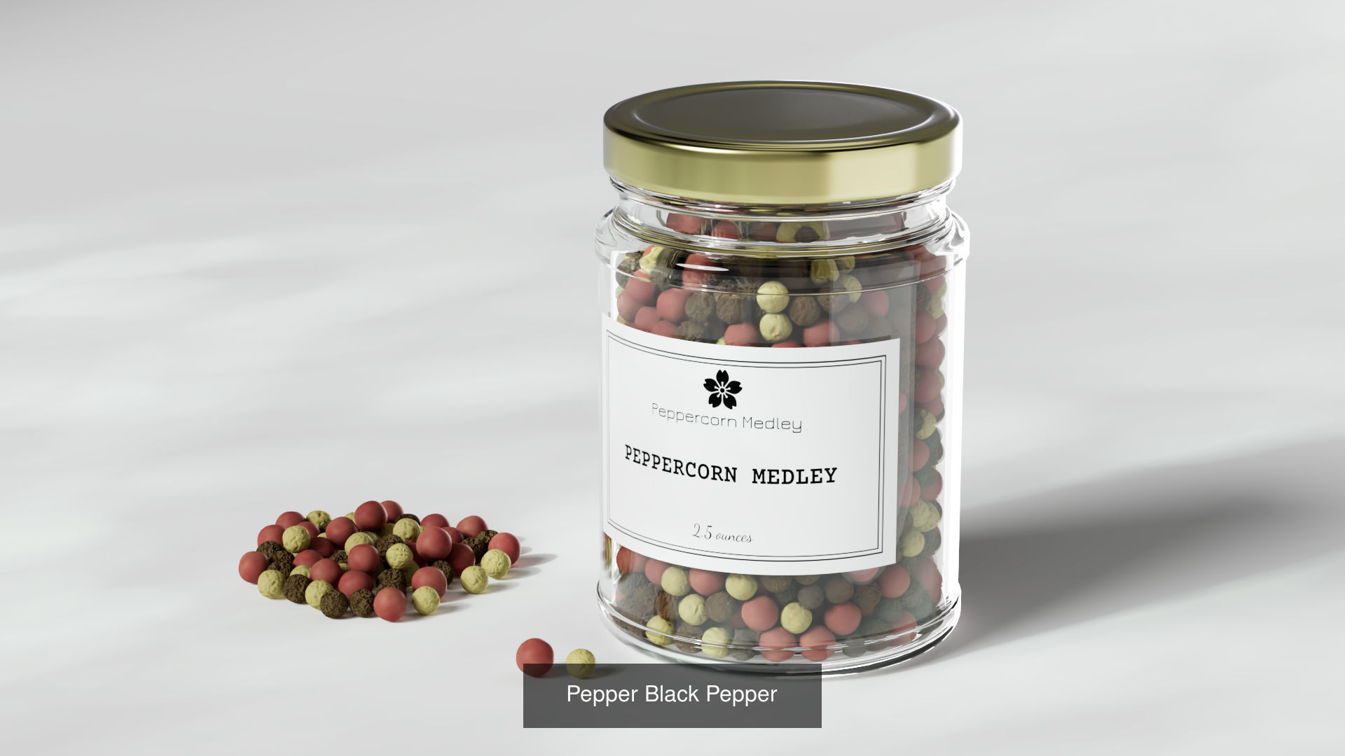 Pepper Jar set 3D Model Collection_5