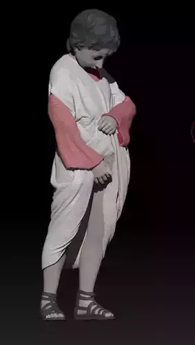 peeying child 3D print model