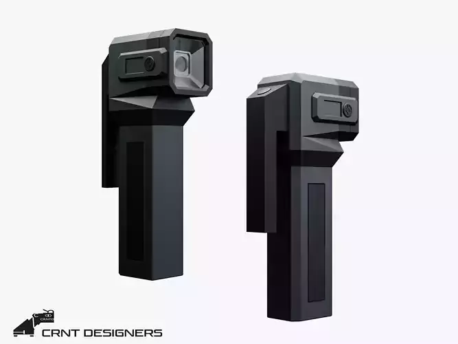 Torch Flashlight Low-poly 3D model