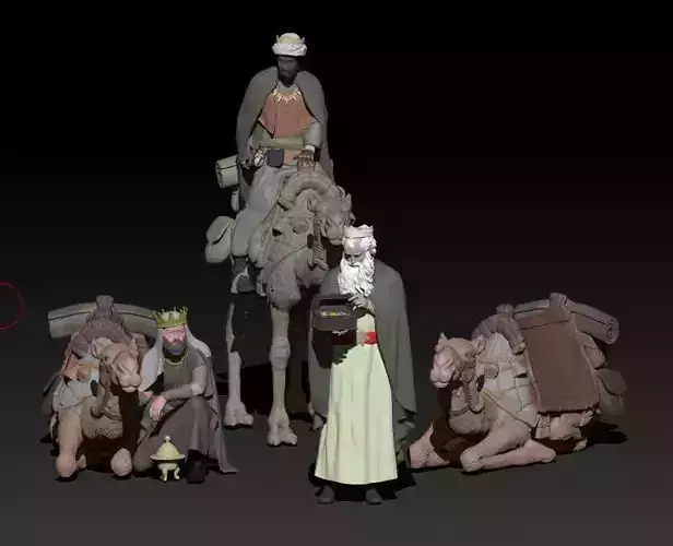 wise kings version 1 3D print model wise kings version 1 3D print model