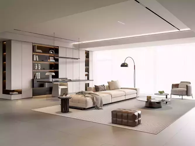 Living room 64 3D model