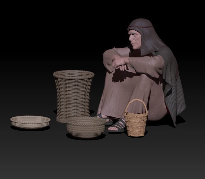 spices seller 3D print model_1
