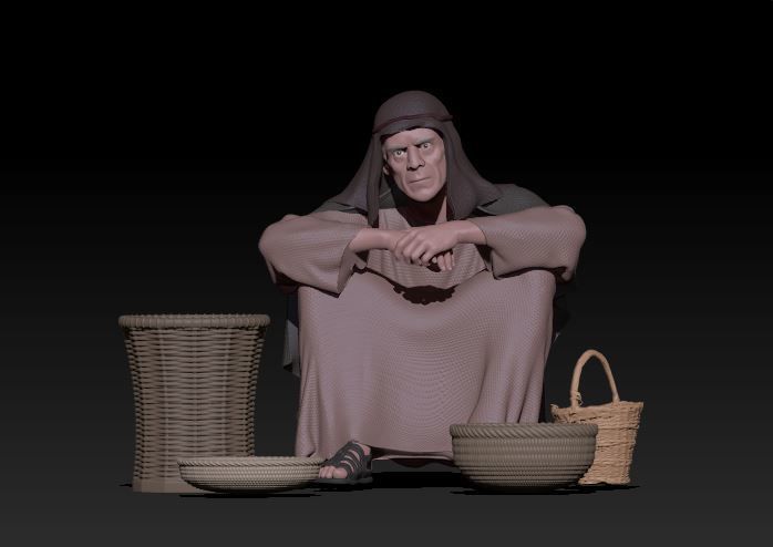 spices seller 3D print model_4