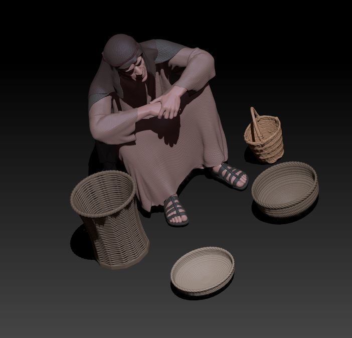 spices seller 3D print model_3