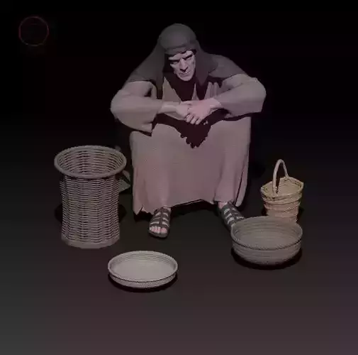 spices seller 3D print model