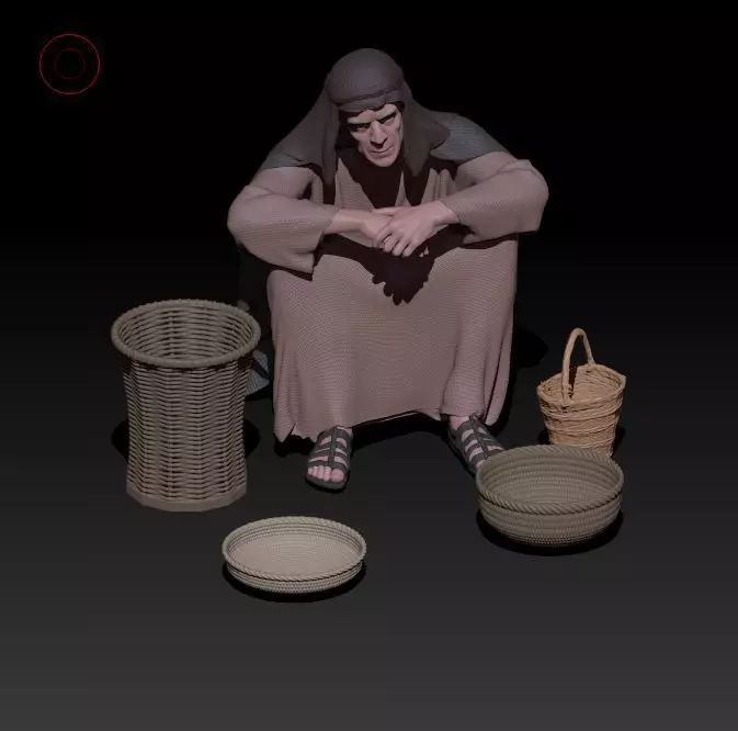 spices seller 3D print model_0