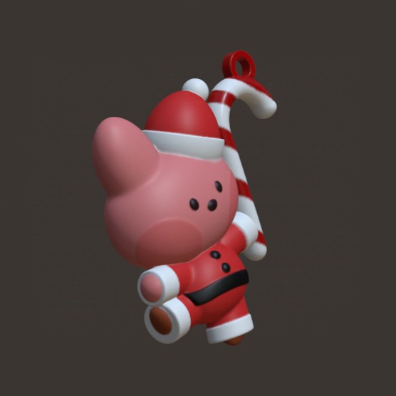 BT21 Christmas Tree Ornament - Candy Cane Cooky 3D print model_2