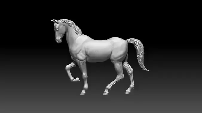 Horse model for printing resin and FDM both
