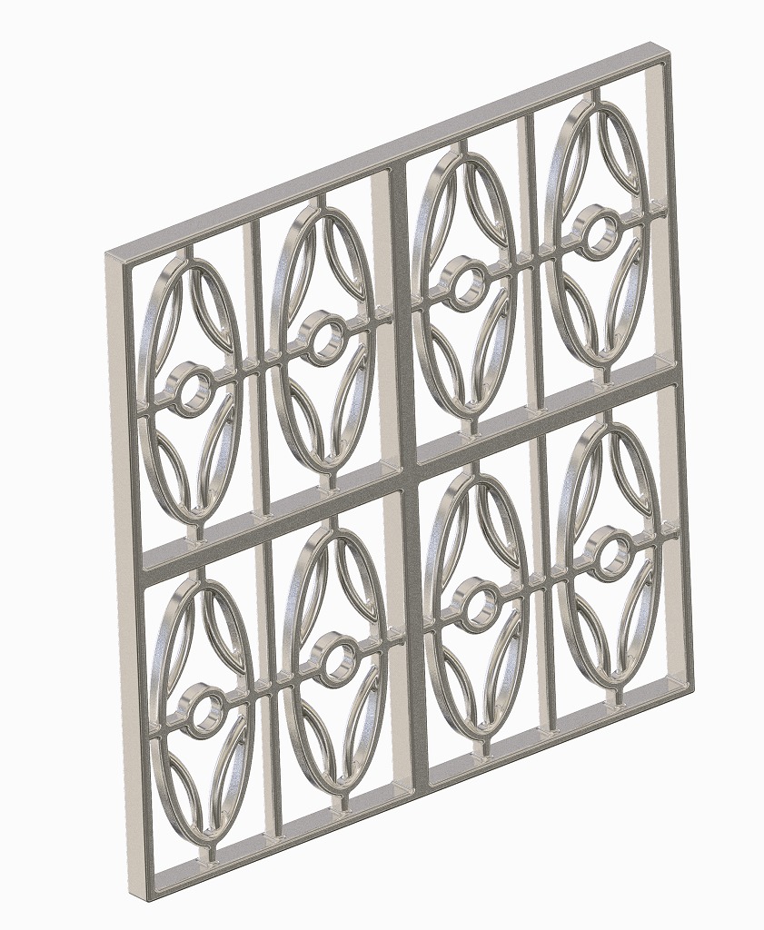 Premium Window Grill 3D print model_1