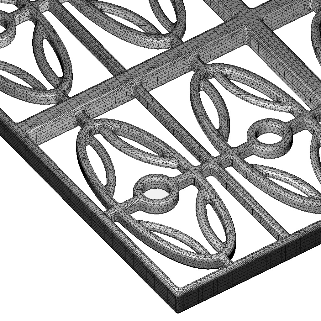 Premium Window Grill 3D print model_4
