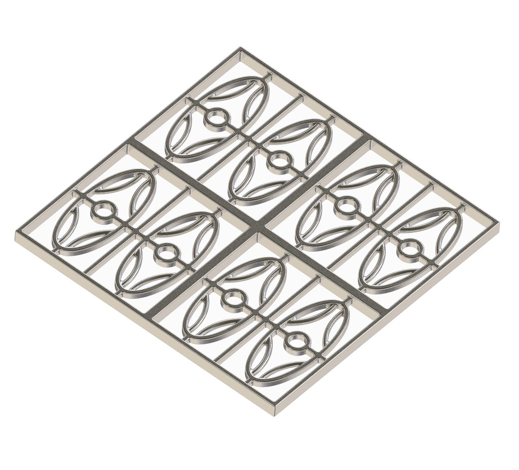 Premium Window Grill 3D print model_2