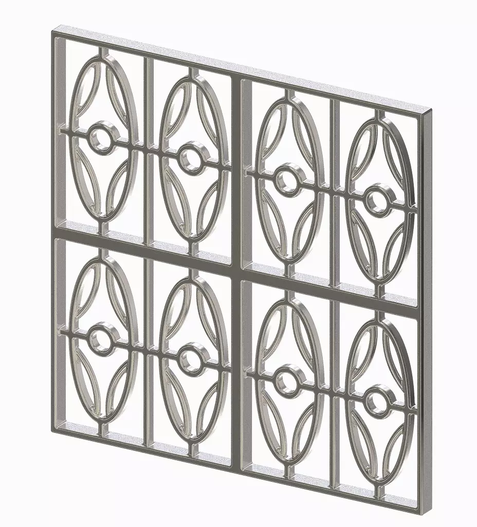Premium Window Grill 3D print model_0
