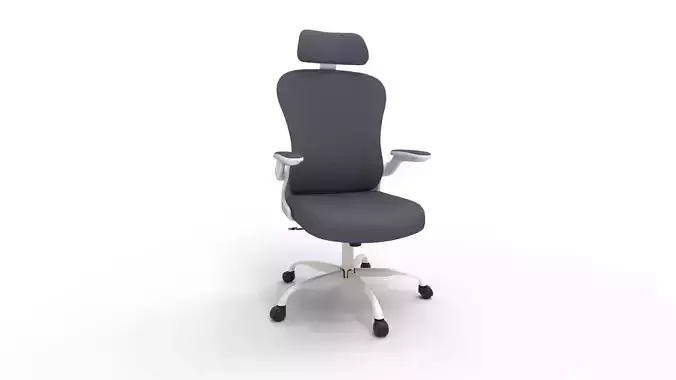 aveza office medium back chair mesh and fabric-dark grey