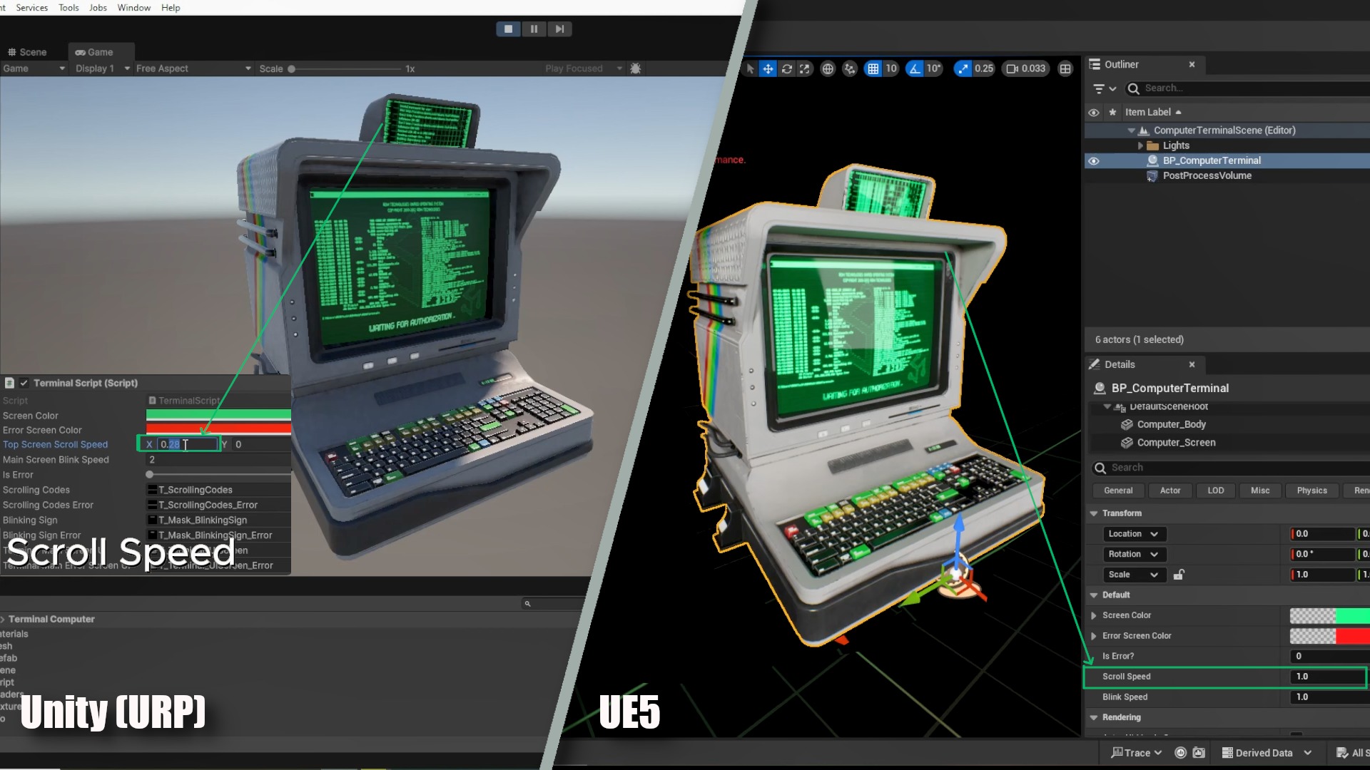 Computer Terminal PBR Low-poly 3D model_13