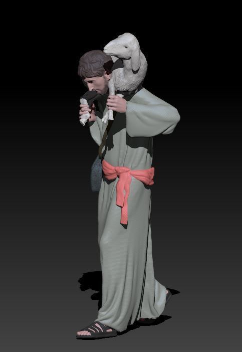 young shepherd 3D print model_3
