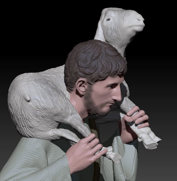young shepherd 3D print model_5
