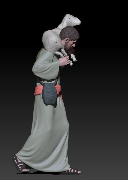 young shepherd 3D print model_1