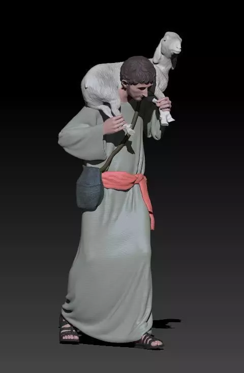 young shepherd 3D print model_0