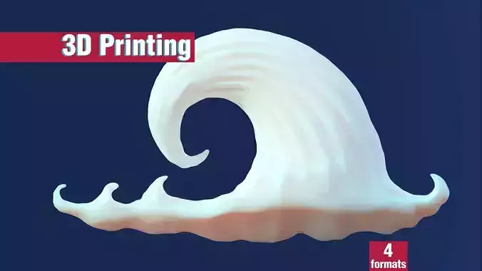 Decorative Cartoon Stylized Cloud Toy 3D print model