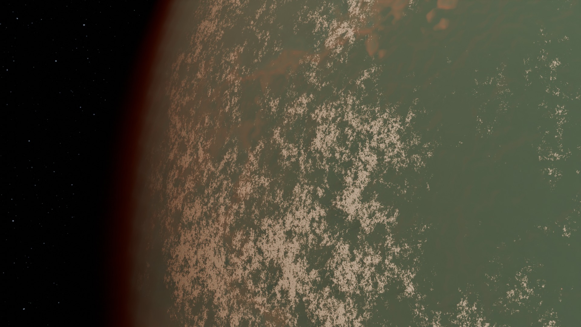 Habitable Planet Procudural 3D model_4