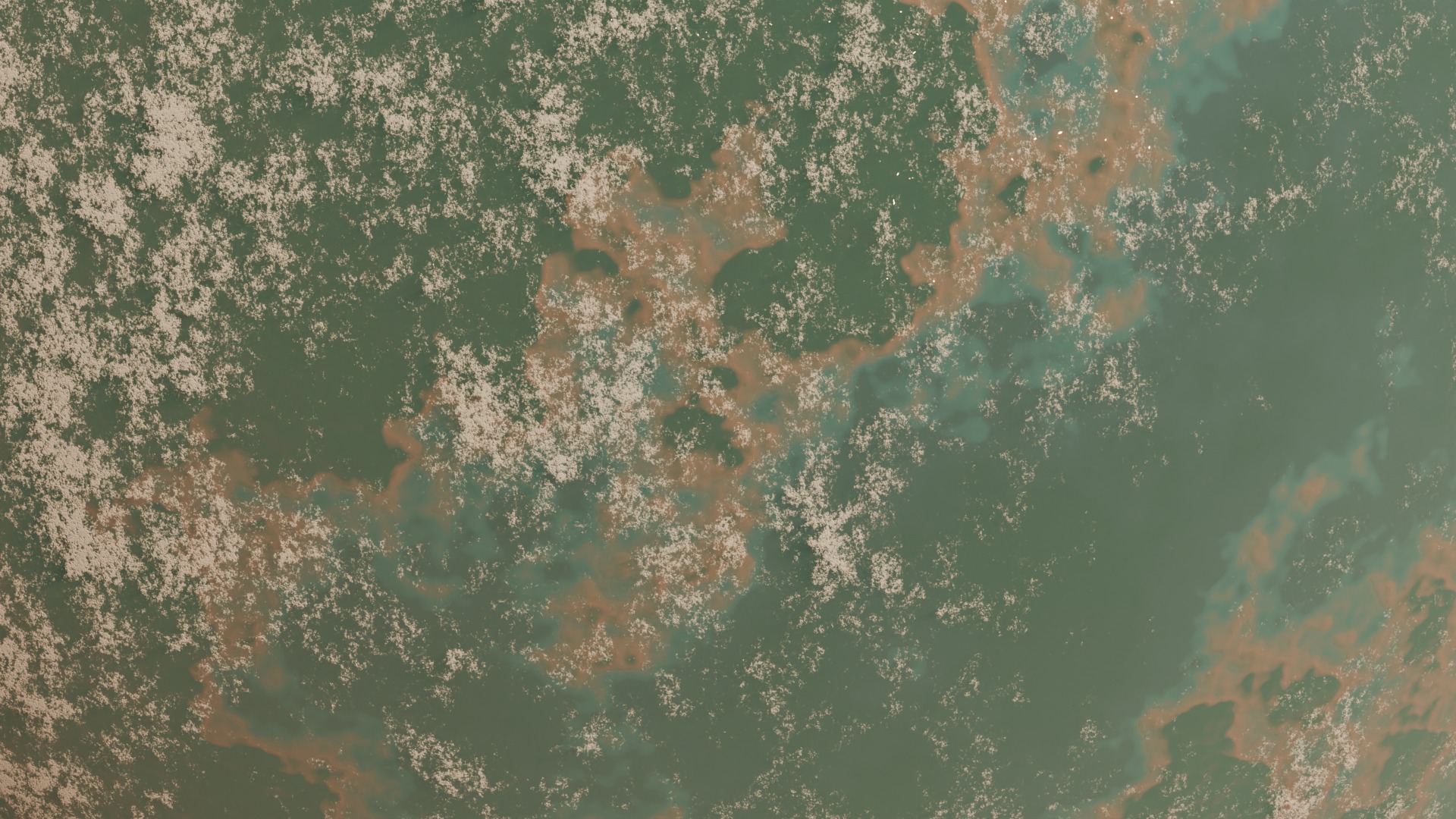 Habitable Planet Procudural 3D model_3