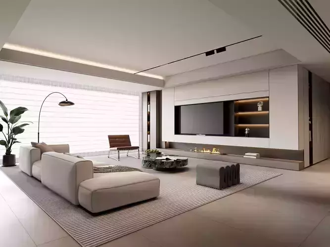 Living room 65 3D model