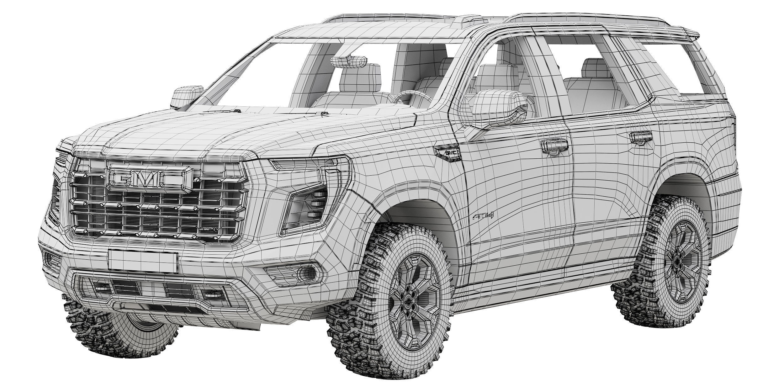 GMC Yukon AT4 2025 3D model_13