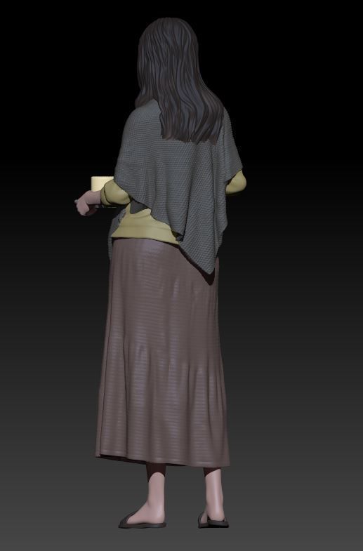 waitress 3D print model_3