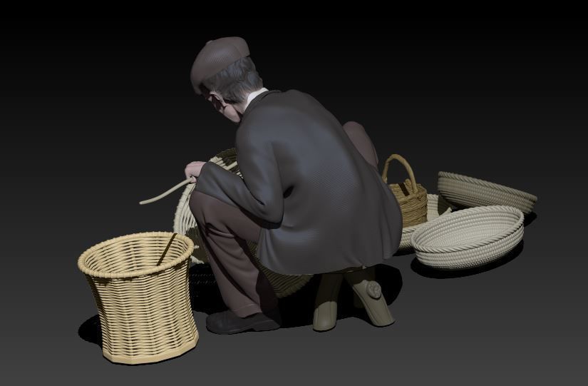 basket maker 3D print model_3