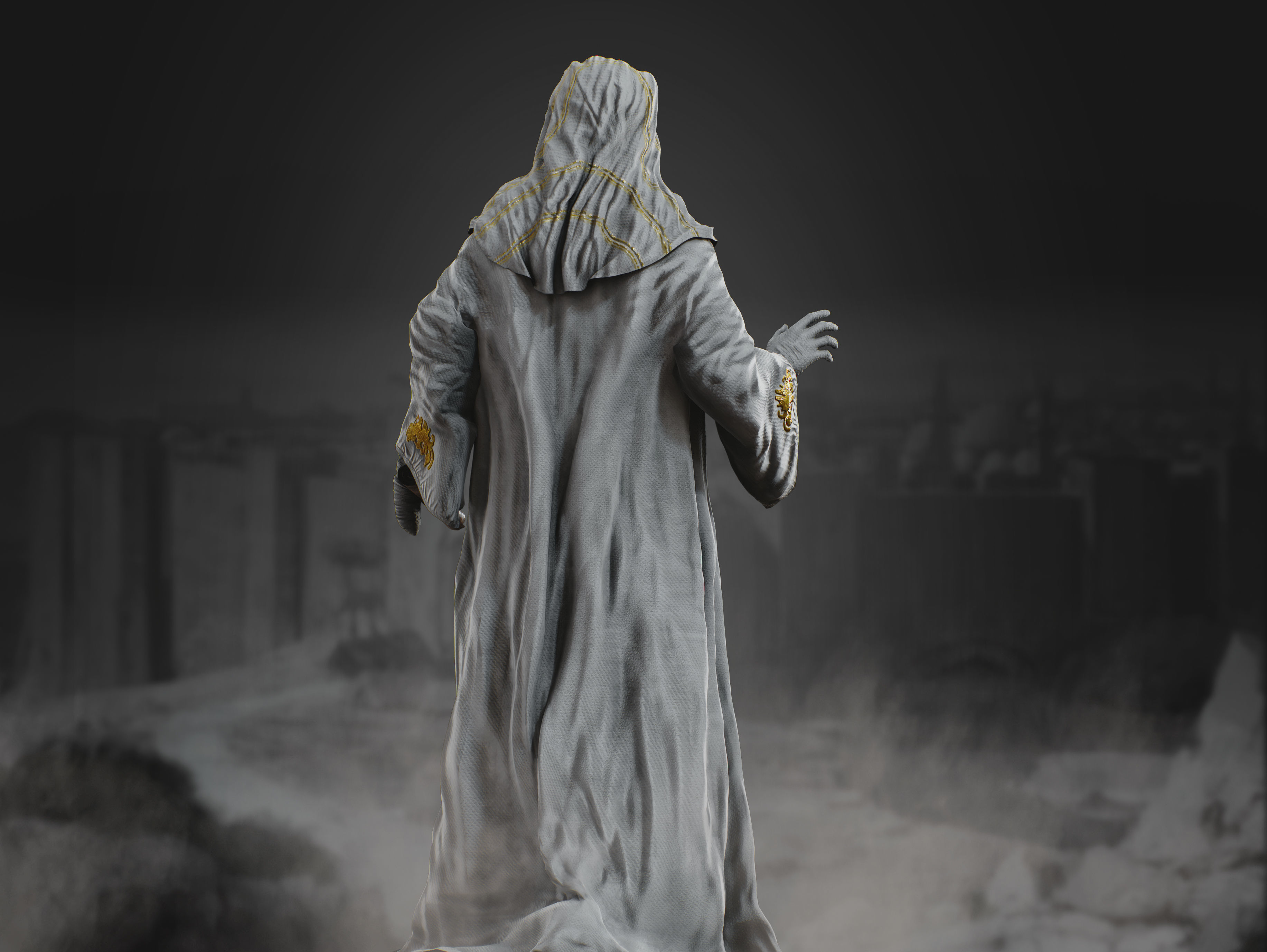 King Baldwin IV Low-poly 3D model_8